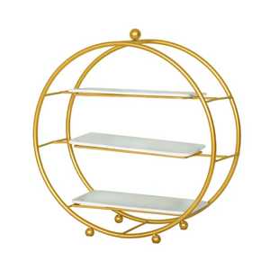 <b>3</b> <b>Tier</b> Golden Wooden <b>Cake</b> <b>Stand</b> Tiered Dessert Display Cupcake Holder Wedding Birthday Party Elegant Wood Metal Decor - Product Image 5