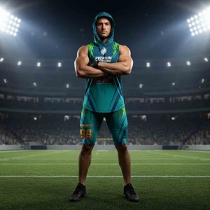 Uniforme de football 7v7 respirant, protection UV, haute qualité, personnalisé, impression par transfert thermique, logo d'équipe, service OEM, short - Product Image 6