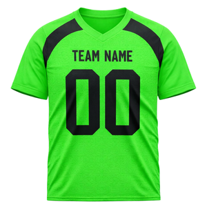 Camiseta de Fútbol Americano Personalizada con Sublimación, Cuello en V, Transpirable, de Poliéster, Uniforme de Equipo, OEM, ODM, Venta al Por Mayor - Product Image 2