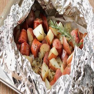 Feuille de papier aluminium enduit de qualité alimentaire, résistant aux hautes températures, pour usage domestique et cuisson en cuisine - Product Image 3