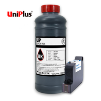 Uniplus TIJ 2.5 Encre noire à base de solvant à séchage rapide hp Encre de recharge 1000ml Une bouteille pour cartouche d'encre à solvant 2580 2588 2590