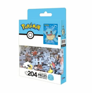 F60 Pokemoned Jigsaw <b>Puzzle</b> 204 Pieces Energetic Squirtle 250x250mm Kids Cartoon Anime Educational Toy Wholesale - Product Image 1