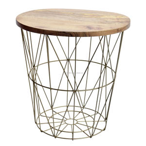 Ensemble de tables gigognes de style moderne pour le salon, meubles, tables basses en métal, tables d'appoint avec table d'organisation en fer - Product Image 1