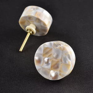 Boutons de tiroir en nacre, boutons de meuble en nacre, boutons en résine, design parfait, prix d'usine imbattable - Product Image 1