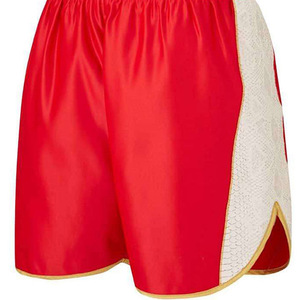 Pantalones Cortos de Boxeo Rojos para Hombre, Diseño Color Block, Secado Rápido, Transpirables, para Artes Marciales, Corte Holgado para Adultos - Product Image 6