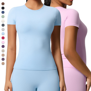 <b>Base</b> <b>Layer</b> <b>Long</b> <b>Sleeve</b> for Exercise Fitness Yoga Cross Training Women Elastic Compression Shirt T-shirt Top - Product Image 4