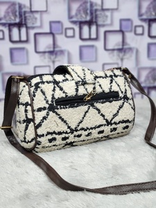 Mini Handmade Crochet Braided Chain Strap Shoulder <b>Bag</b> with Button Closure-<b>Boho</b> Style Women's Fashion Travel <b>Bag</b> - Product Image 4