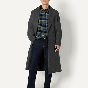 Chemise en flanelle décontractée et chaude, avec manches longues confortables en tissu tissé et boutons sur le devant - Product Image 5