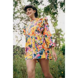 Robe mi-longue sans manches en viscose 100 % coton, faite à la main, pour femme, style A-line, rose, haute qualité, vente en gros - Product Image 3