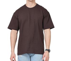 เสื้อยืดคอกลมทรงหลวมสไตล์ฮิปฮอปสำหรับออกกำลังกาย ผ้าหนา ทรงใหญ่ ไหล่ตก ทรงบ็อกซี่ สำหรับผู้ชาย - Product Image 2