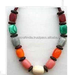 Collar de declaración de resina de moda de alta calidad estilo de pulsera de cuentas de moda directo del proveedor indio UCI - Product Image 3