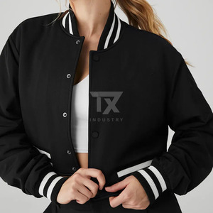 Competitive Price Hot Selling Women's Cropped Varsity Jackets Reliable Product Fashion Wear Winter Varsity Jacket Female - Product Image 6