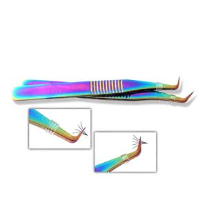 Pinces à cils antistatiques en acier inoxydable de précision durables, pinces à cils professionnelles pour salon, fournisseur en gros, sur mesure - Product Image 2