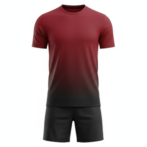 Conjunto Deportivo de Dos Piezas de Alta Calidad, Camiseta de Fútbol Unisex con Pantalones Cortos, Ecológico, para Entrenamiento de Fútbol, Personalizable OEM ODM - Product Image 1