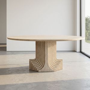 Daystar Trade, Muebles de Comedor de Lujo Ecológicos Personalizados, Mesas de Comedor Modernas de Mármol para 4 Personas con Patas de Madera, para Uso en Hoteles - Product Image 3