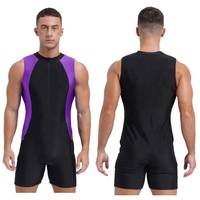 Combinaison de bain une pièce pour homme, combinaison de sport, maillot de bain pour la natation en piscine, le surf, la plongée, la course et l'entraînement