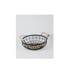 Compre cesta decorativa de frutas de hierro en línea para mesa de comedor de cocina centro de mesa elegante solución de almacenamiento para el hogar - Product Image 1