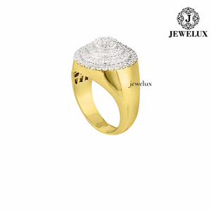 Jewelux Women's 18K Solid <b>Gold</b> Rose <b>Gold</b> Plated <b>Cocktail</b> <b>Ring</b> With Cushion Cut Morganite Prong Setting Luxury Fine Jewelry - Product Image 4