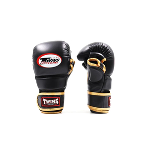 ถุงมือ MMA รุ่นพรีเมียม สำหรับฝึกซ้อมและต่อสู้  แบบนิ้วครึ่ง  หนังแท้  ฝ่ามือเปิด  สำหรับฝึกซ้อมและต่อสู้ศิลปะการต่อสู้ - Product Image 1