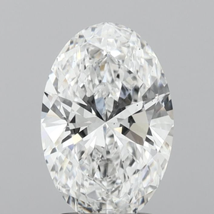 Diamant de laboratoire ovale brillant Ilois 2.01 CT, couleur E, clarté SI1, type CVD IIa, certifié IGI pour la fabrication de bijoux - Product Image 1