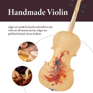 Violino Professionale Premium 4/4 Full Size, Design Leggero e Durevole, Accessori Completi, Lavorazione Artigianale Squisita, per Studenti - Product Image 5