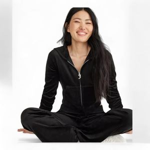 Women <b>Velour</b> Rhinestone Tracksuit Wholesale Luxury Long Sleeve <b>Hoodie</b> and Pants Set Custom Y2K Jogger Activewear - Product Image 6