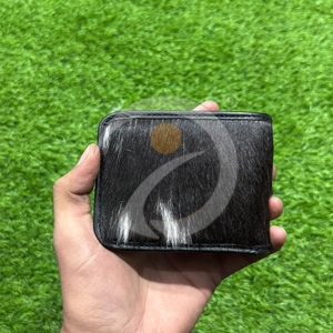 High Quality Genuine Cowhide Hair <b>Wallet</b> Mens <b>Compact</b> Leather Money Holder Handmade Rustic Premium Style - Product Image 4