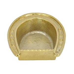 Cendrier en forme de fer à cheval doré, articles cadeaux écologiques, cendriers pour cigarettes, décoration de table, articles pour la maison et le bureau. - Product Image 3