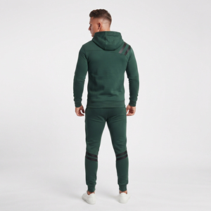 Survêtement Homme à Capuche Zippé Décontracté en Molleton Lourd à Manches Longues Coupe Slim 100% Coton pour le Sport, le Jogging et la Course à Pied - Product Image 2
