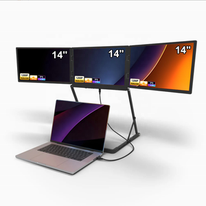 Monitor Triplo TriCreate Lite 14 Pollici, Estensore Quad-Screen IPS con Connessione Type-C, Display Triplo Tricreate - Product Image 1