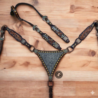 Produit phare : Conchos noirs de qualité supérieure pour chevaux western, motif floral peint et martelé à la main, pour harnais et têtière de créateur