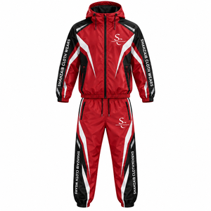 Premium Custom Breathable Windbreaker Tracksuit <b>Men</b> High Street <b>Summer</b> 2 Piece <b>Jacket</b> Jogger Pants Nylon Streetwear Wholesale - Product Image 3
