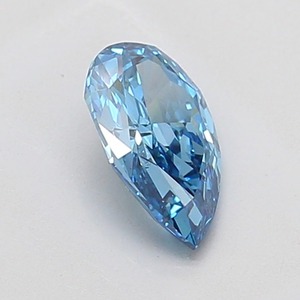 Diamante Suelto en Forma de Pera Azul Intenso de 0.87 Ct, Claridad VS1, Corte Excelente, Certificado, para Joyería de Lujo - Product Image 2