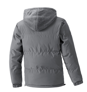 2026 Winter <b>Waterproof</b> Reversible <b>Parka</b> for Men Padded Eco-Friendly Plus Size Thick Fleece Warm Winter Coat - Product Image 2