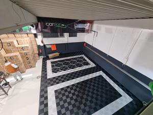 Dalles de sol en plastique polypropylène PP 40*40cm, tapis emboîtables pour garage, lavage de voitures - Product Image 4