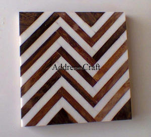 ถาดรองแก้วเรซินและไม้ธรรมชาติสำหรับตกแต่งชาหรูหราบ้านโรงแรมร้านอาหารสำหรับดื่ม - Product Image 6