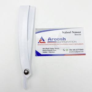 Maquinilla de afeitar de peluquero de acero inoxidable Manual profesional, herramienta de afeitado corporal y facial con logotipo personalizado de alta calidad, sostenible - Product Image 2