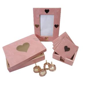 Elegant Handmade Resin Inlay Photo <b>Frame</b> with <b>Brass</b> Floral Accents Vintage Inspired Mdf <b>frames</b> Decor for Timeless Memories - Product Image 2