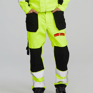 Pantalons de sécurité pour les travailleurs de la construction routière, fabrication OEM, personnalisation de la marque et commandes en gros pour vêtements de travail professionnels à l'exportation - Product Image 1
