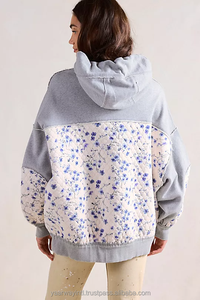 Sudadera con Capucha para Mujer, Diseño Bordado, Estilo Casual, Holgada, con Parches, para Primavera/Otoño/Invierno, en Oferta - Product Image 4