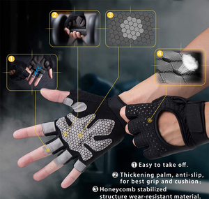 Private Label Weightlifting Gloves with Durable Leather Palm, Custom Branding and Wrist Protection for Wholesale Fitness Retaile - Product Image 3