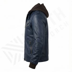 Chaqueta de Motociclista de Cuero Genuino para Hombre de la Mejor Calidad, Nueva Colección de Invierno, Chaquetas de Motocicleta con Protecciones Desmontables Personalizadas - Product Image 3