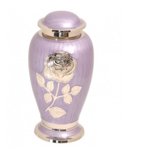 Venta caliente Urnas de cremación Grabado Diseño de mariposa Precio bajo Funeral de metal para adultos con acabado de color rosa Urnas de cremación - Product Image 2