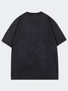 T-shirts en coton épais personnalisés pour hommes, surdimensionnés, légers, style streetwear vintage, vêtements vintage - Product Image 2