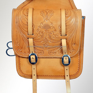 Y & Z-Bolsa de sillín de cuero genuino, bolsos de sillín hechos a mano de alta calidad, proveedores ecuestres, bolsas para SILLÍN de salto - Product Image 4