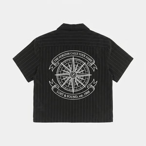 T-shirts pour hommes personnalisés, printemps/été, coton pur, twill rayé, broderie imprimée, décontracté, col rabattu, manches courtes - Product Image 5