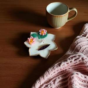 <b>Golden</b> Lotus Urli Bowl Decorative for Floating Candles Home Decor Festive Crafts Diwali and <b>Wedding</b> <b>Decoration</b> - Product Image 6