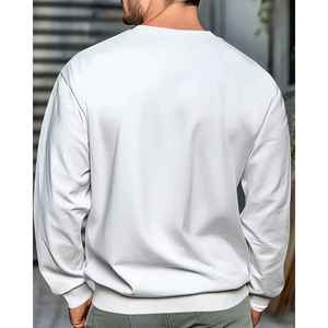 Sudadera de Invierno para Hombre, 100% Algodón, Felpa, Sólida, Transpirable, Teñida, Ecológica, de la Mejor Calidad - Product Image 6