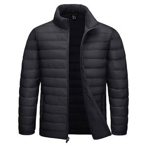 Veste matelassée légère en gros pour hommes, coupe-vent et résistante à l'eau, manteau d'hiver avec isolation thermique, couleurs personnalisées en usine - Product Image 1