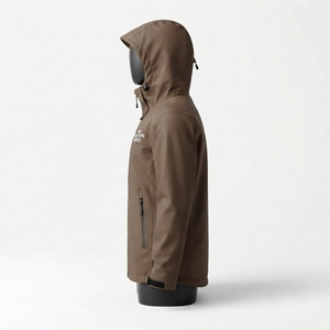Custom Logo Men Waterproof <b>Rain</b> <b>Jacket</b> Full Zip <b>Hooded</b> Lightweight Outdoor Sportswear <b>Rain</b> <b>Jacket</b> - Product Image 5